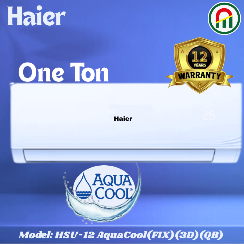 Haier 1 Ton AquaCool Non-Inverter AC (HSU-12 AquaCool (FIX)(3D)(QB))